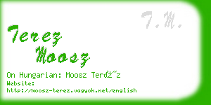terez moosz business card